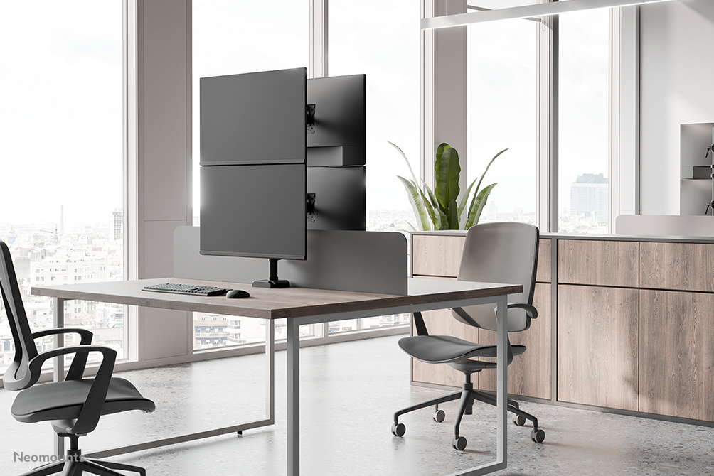 Neomounts DS60-600BL2V Bras de moniteur double 10-32"